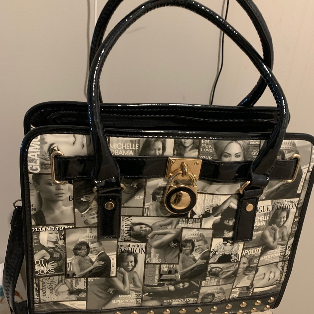 Stylish Black and White Women's Bag